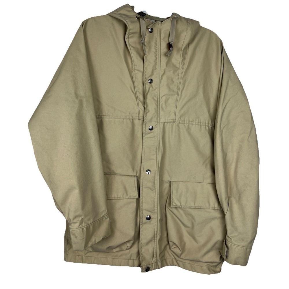 Vintage Woolrich Jacket Mens Small Tan Chore Barn‎ Coat USA